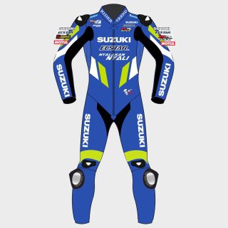 Alex Rins Suzuki Motorrad Lederkombi
