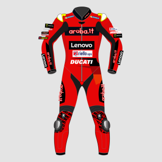 Alvaro Bautista Ducati WSBK 2023 Lederkombi