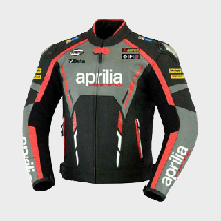 Aprilia Motorrad Lederjacke