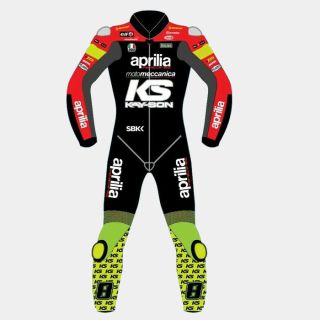 Aprilia Racing Motorrad Lederkombi 2019