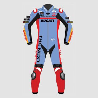 Fabio Di Giannantonio Ducati Leder-Trainingsanzug MotoGP 2022