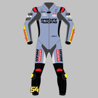 Fermin Aldeguer Ducati Lederanzug Team Gresini MotoGP 2025