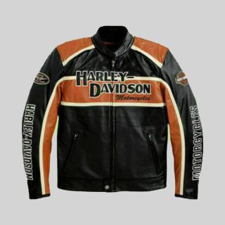 Harley Davidson klassische Motorrad-Lederjacke