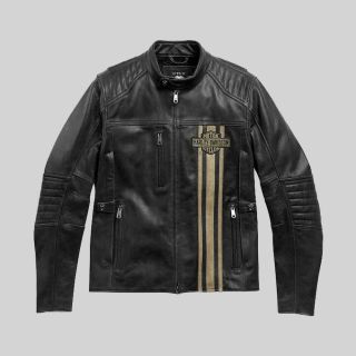 Harley Davidson Herren Triple Vent Passing Link II Lederjacke
