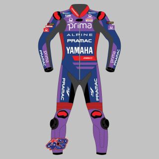 Jack Miller Yamaha Pramac Leder-Rennanzug MotoGP 2025