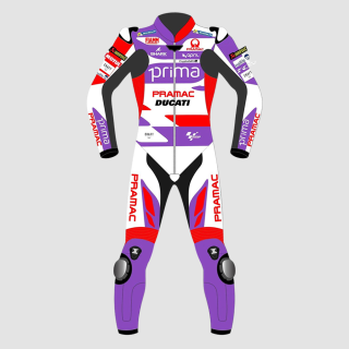 Johann Zarco MotoGP 2023 Ducati Pramac Rennanzug
