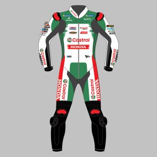 Johann Zarco Honda Castrol Anzug Leder MotoGP 2024