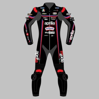 Jorge Martin Aprilia Motorrad Leder Rennanzug MotoGP 2025