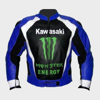 Kawasaki Monster Energy Lederjacke