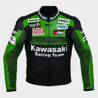 Kawasaki Racing Lederjacke