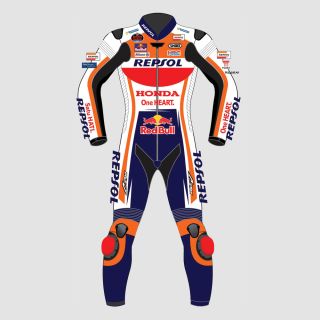 Marc Marquez Honda Fahrrad-Lederkombi MotoGP 2022