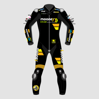 Marco Bezzecchi MotoGP 2023 Mooney VR46 Rennanzug