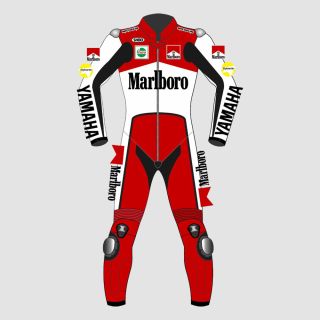 Marlboro Lederkombi John Kocinski Yamaha MotoGP 1990