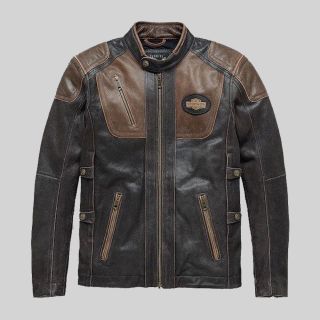 Herren Lederjacke HD Triple Vent System Trostel