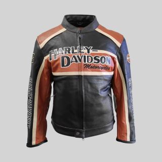 Herren Motorrad Triple Vent Classic HD Lederjacke