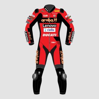 Michael Ruben Ducati Lenovo Motorrad-Rennlederkombi MotoGP 2022