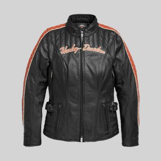 Vanocker HD Triple Vent System Lederjacke für Damen